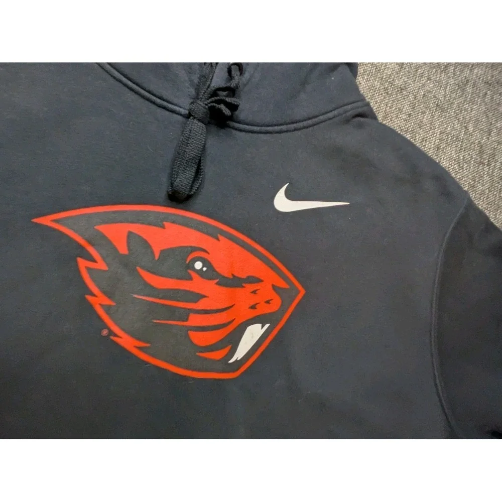 Nike Oregon State University Beavers Men's Hoodie Black Size Large Pullover Read